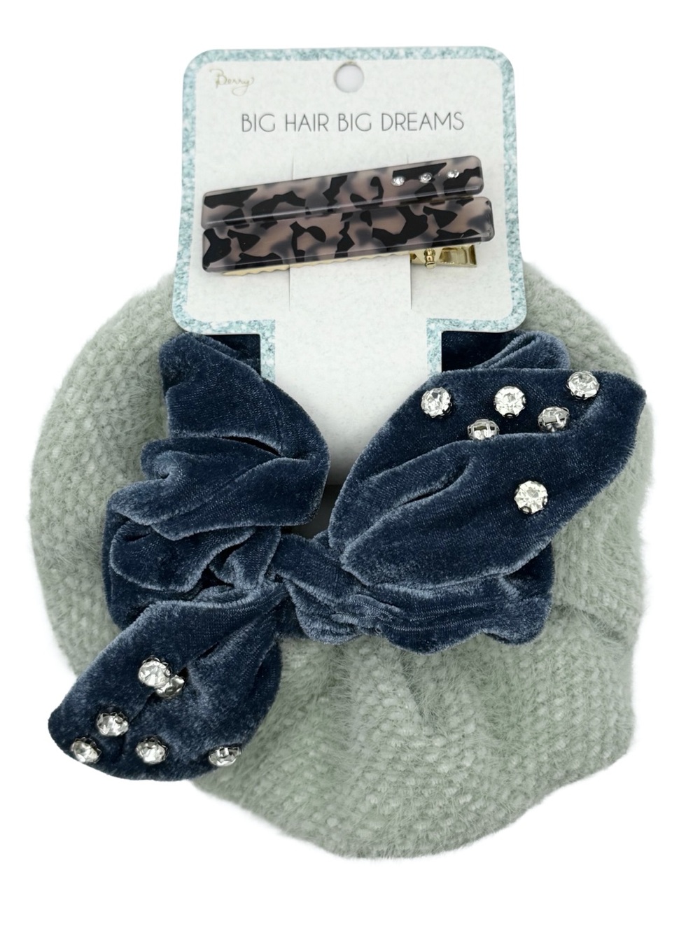 Nordstrom Berry Hair Accessories Set Embellished Scrunchies And Camo Clips